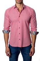 Men's Jared Lang Gingham Sport Short - Red