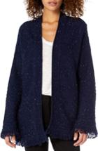 Women's Michael Stars Confetti Cable Bell Sleeve Cardigan - Blue