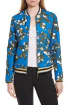 Women's Ted Baker London Cheylan Floral Bomber Jacket - Blue