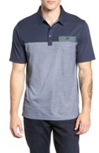 Men's Travis Mathew Sandy Aigo Pique Polo - Blue