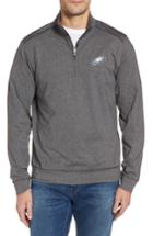 Men's Cutter & Buck Shoreline - Philadelphia Eagles Half Zip Pullover - Grey