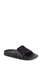 Women's Balmain Calypso Studded Slide Sandal Us / 35eu - Black