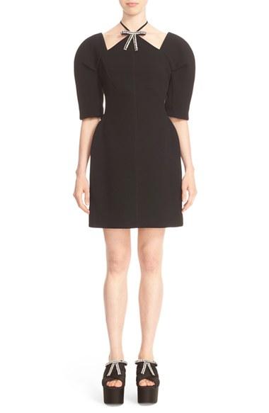 Women's Marni Embellished Bow Short Sleeve Dress