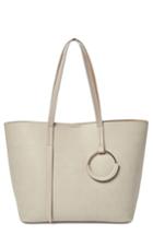 Urban Originals Heart Beat Vegan Leather Tote - Grey