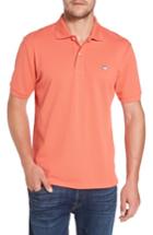 Men's Southern Tide 'skipjack Micro Pique' Stretch Cotton Polo, Size - Coral