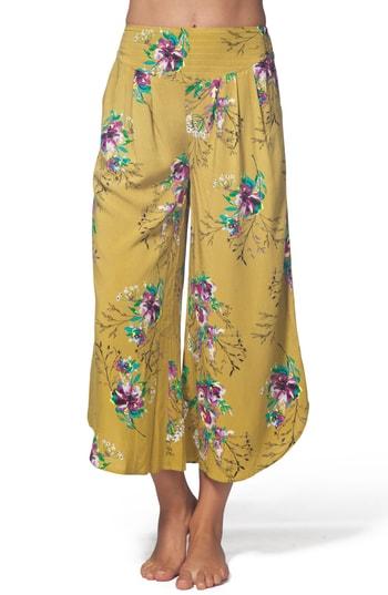 Women's Rip Curl Sweet Nothing Wide Leg Pants - Yellow