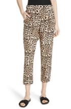 Women's Atm Anthony Thomas Melillo Leopard Print Silk Pants - Brown