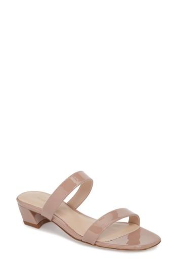 Women's Stuart Weitzman Ava Slide Sandal .5 M - Beige