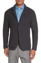 Men's Eleventy Textured Wool Sweater Jacket