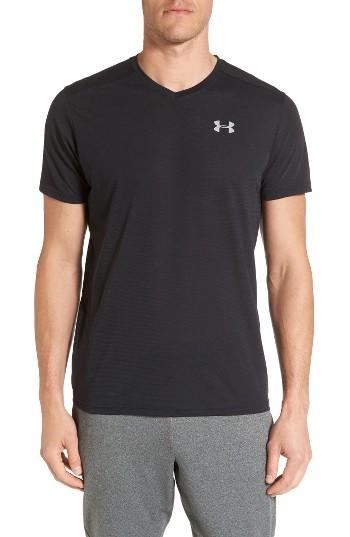 Men's Under Armour Threadborne Streaker Running T-shirt - Black