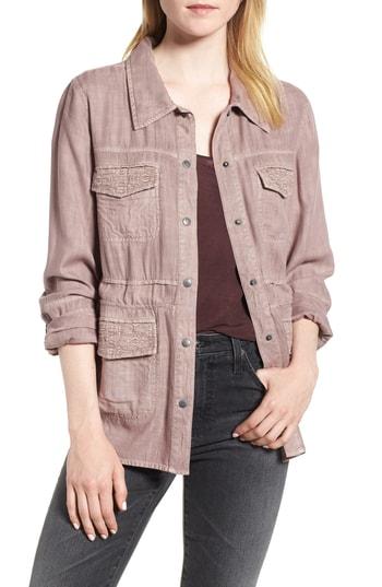Women's Hinge Drapey Shirt Jacket - Grey