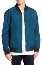 Men's Civil Society Harley Waterproof Reversible Bomber Jacket, Size - Blue/green