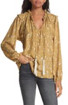 Women's Halogen Tie Neck Blouse - Ivory