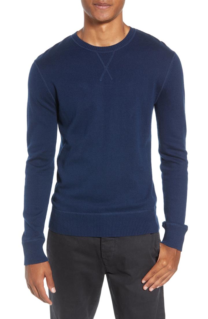 Men's Life/after/denim Tournament Slim Fit Crewneck Sweater - Blue