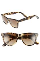 Women's Diff Kota 51mm Gradient Polarized Cat Eye Sunglasses - Moss Havana/ Brown