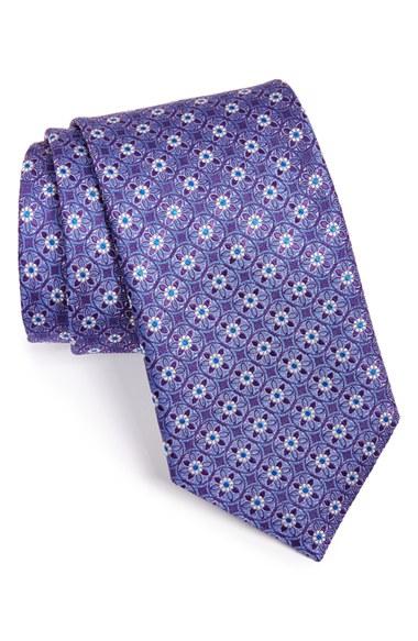 Men's Canali Medallion Silk Tie