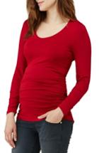 Women's Isabella Oliver Scoop Neck Maternity Tee - Red