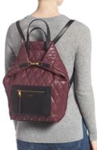Givenchy Duo Quilted Faux Leather Backpack - Burgundy