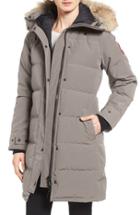 Women's Canada Goose Shelburne Genuine Coyote Fur Trim Down Parka - Green