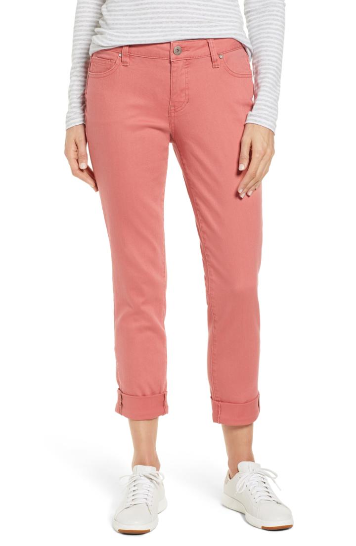 Women's Jag Jeans Carter Girlfriend Stretch Cotton Jeans - Pink