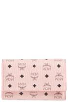 Women's Mcm Small French Trifold Wallet - Pink