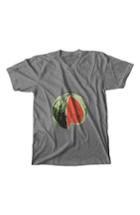 Women's Produce Watermelon Mom Maternity Tee & Baby Bodysuit Set - Grey