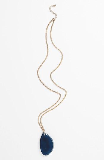 Carole Natural Stone Pendant Necklace (juniors)