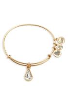 Women's Alex And Ani Birthstone Expandable Wire Bangle With Swarovski Crystal