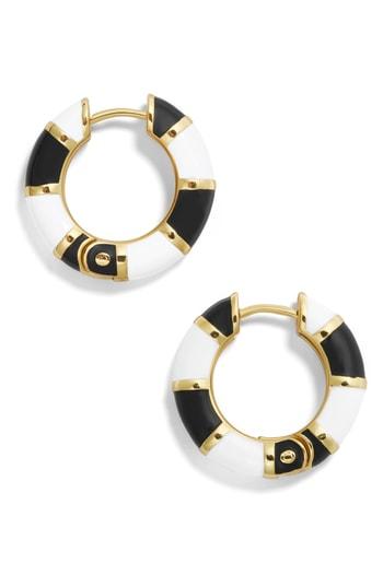 Women's Baublebar Manila Enamel Small Hoop Earrings
