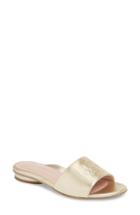 Women's Taryn Rose Collection Dahna Slide Sandal M - Metallic