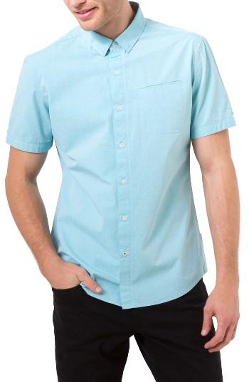 Men's 7 Diamonds Interspace Dobby Shirt, Size - Green
