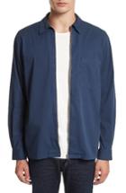 Men's Norse Projects Jens Garment Dyed Twill Jacket - Blue