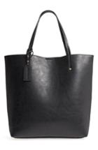 Sole Society Nuddo Faux Leather Tote - Black