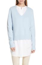 Women's Vince Deep V-neck Cashmere Sweater - Blue
