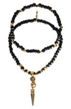 Women's Mhart Crystal Spike Set Of 2 Beaded Stretch Bracelets