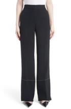 Women's Proenza Schouler Racing Stripe Wide Leg Pants - Black