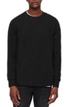 Men's Allsaints Alpine Striped Long Sleeve T-shirt - Black