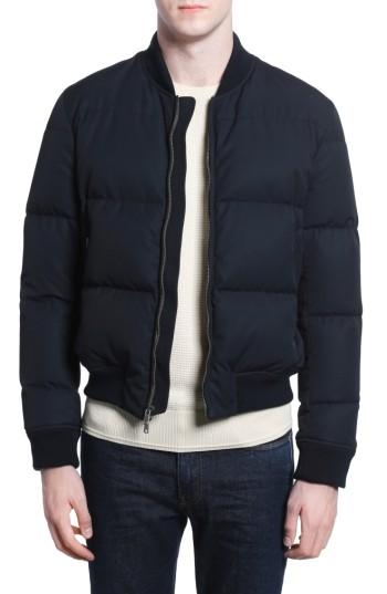 Men's Todd Snyder Down Bomber Jacket - Blue