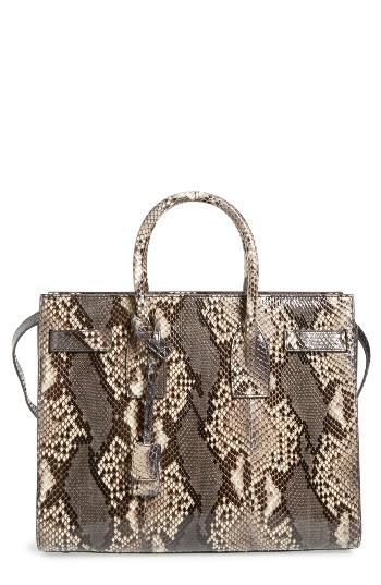 Saint Laurent Small Sac De Jour Genuine Python Satchel -