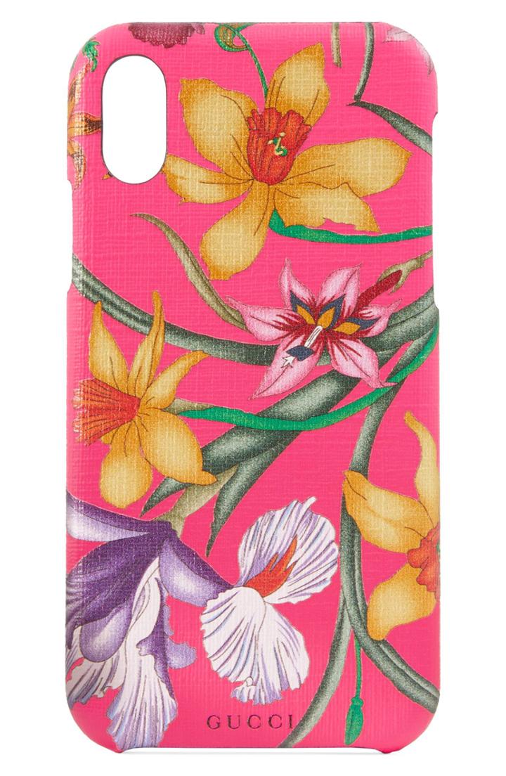 Gucci Gg Blooms Iphone X/xs Case - Pink