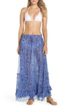 Women's Poupette St. Barth Clara Ruffle Cover-up Skirt - Blue