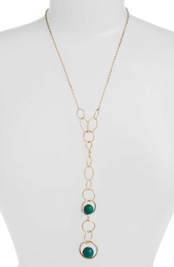 Women's Halogen Chainlink & Stone Y-necklace