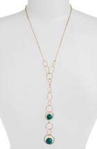 Women's Halogen Chainlink & Stone Y-necklace