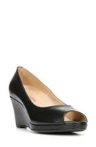 Women's Naturalizer Olivia Peep Toe Wedge N - Black