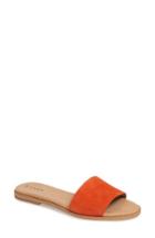 Women's Hinge 'mere' Flat Slide Sandal .5 M - Orange