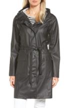 Women's Ilse Jacobsen Hornbaek Hooded Raincoat - Black
