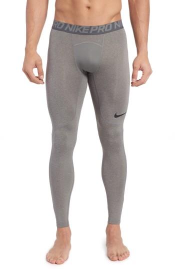 Men's Nike Pro Athletic Tights - Grey