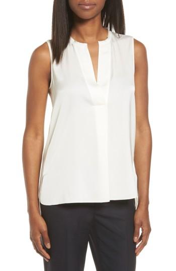 Women's Classiques Entier Split Neck Stretch Silk Shell