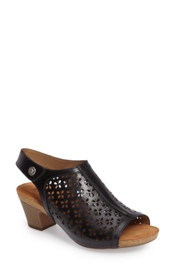 Women's Josef Seibel Ruth 33 Cutout Slingback Sandal -5.5us / 36eu - Black