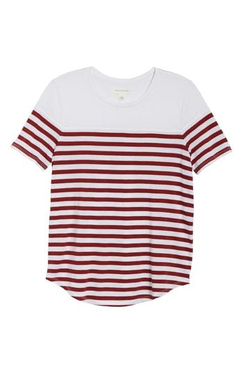 Women's Treasure & Bond Stripe Tee, Size - White
